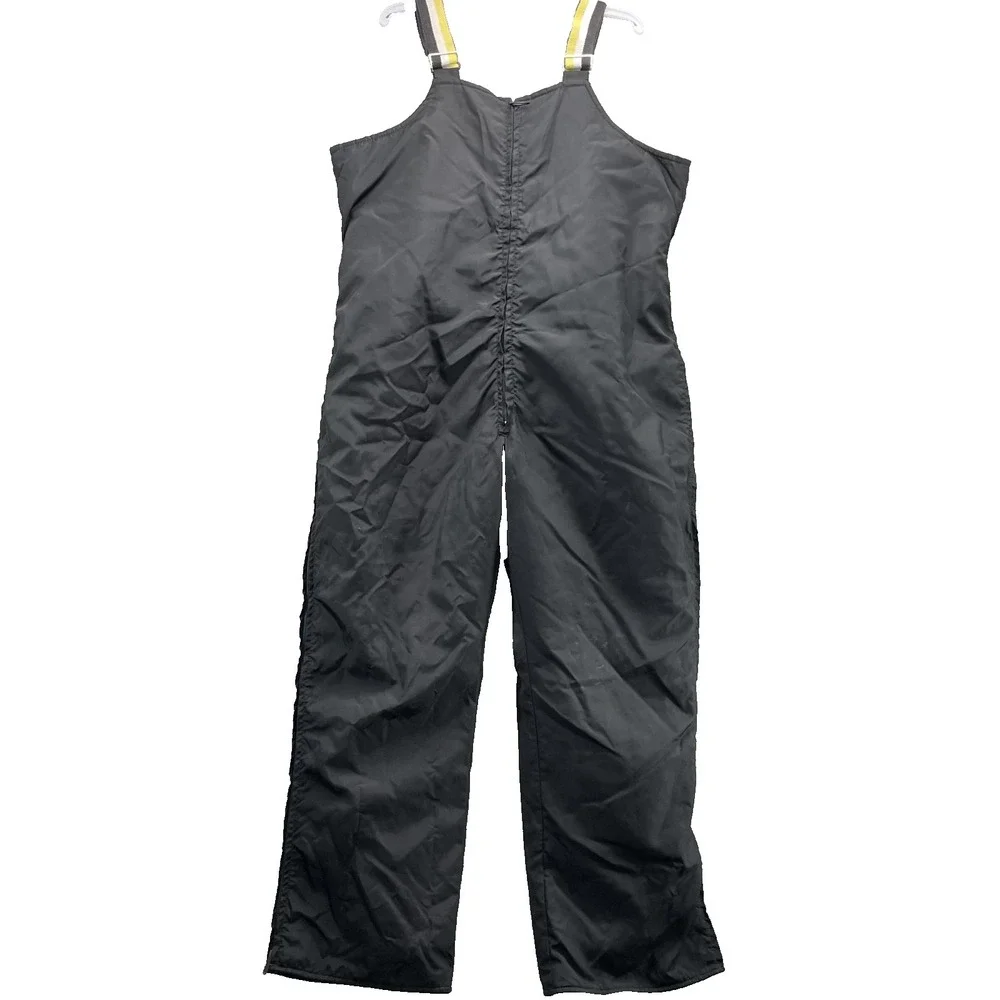 VTG John Deere Snow Bib Overalls Men's 46x34* Quilt Lined Snowboard Workwear Ski